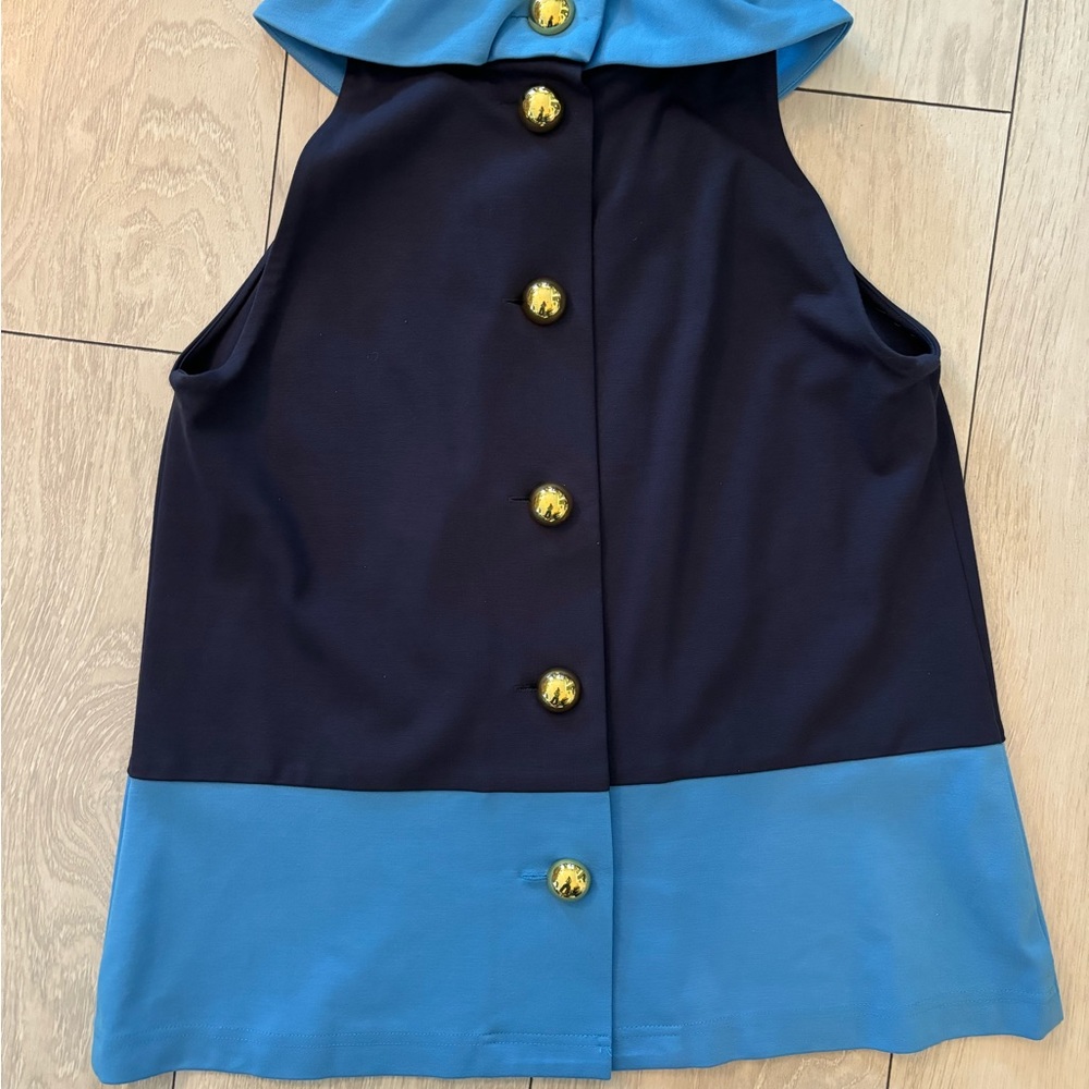 Pretty Color Block STS Sail to Sable sleeveless top - Picture 2 of 2